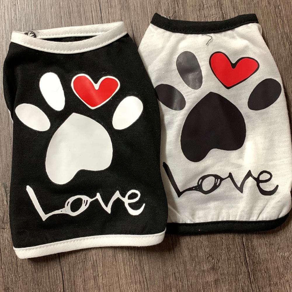 XXS DOG SHIRTS never worn